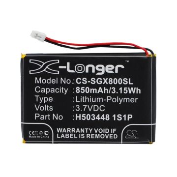 SkyGolf navigaattorin SkyCaddie Aire / SkyCaddie Aire 2 yhteensopiva akku 850mAh