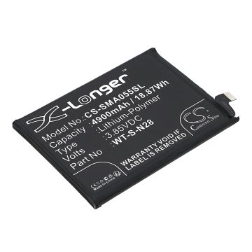 Samsung puhelimen Galaxy A05 2023 / SM-A055M/DS yhteensopiva akku 4900mAh
