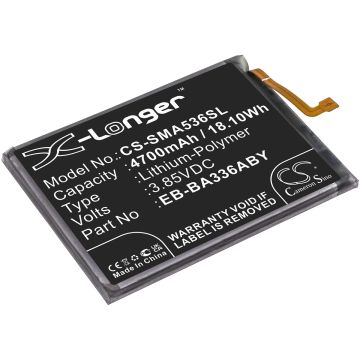 Samsung älypuhelinten Galaxy A53 5G 2022 / SM-A5360 yhteensopiva akku 4700mAh