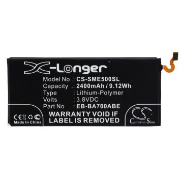 Samsung Galaxy E5, Galaxy E5 4G LTE, Galaxy E5 Duos 3G akku 2400 mAh