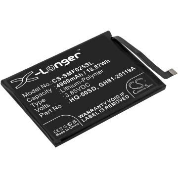 Samsung älypuhelinten Galaxy A02s / Galaxy A02s 2020 yhteensopiva akku 4900mAh