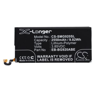 Samsung Galaxy S6 SM-G920 akku 2550 mAh