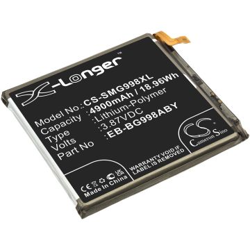 Samsung älypuhelinten Galaxy S21 Ultra / Galaxy S21 Ultra 5G yhteensopiva akku 4900mAh