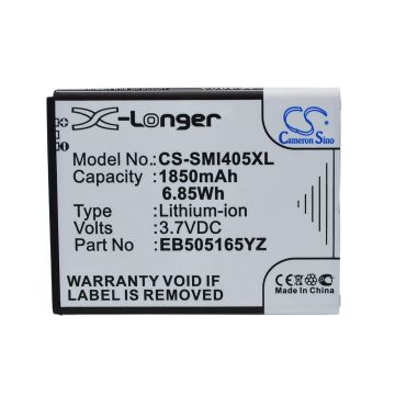 Samsung Aegis, BBM65TK, Galaxy Metrix 4G akku 1850 mAh
