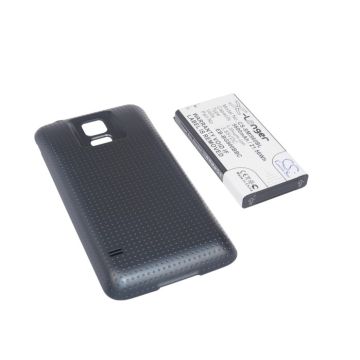 Samsung Galaxy S5 tehoakku 5600 mAh - Erillisellä mustalla takakannella