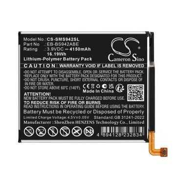 Samsung Galaxy S26, SM-S942A, SM-S942B yhteensopiva akku 4150 mAh