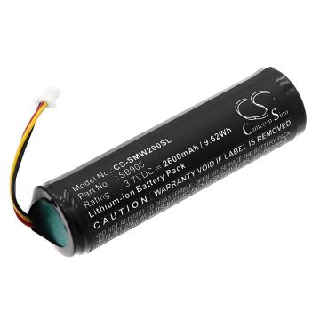 Shure lähetin / vastaanottimen MXW Handheld Transmitter / MXW2 Handheld Transmitter yhteensopiva akku 2600mAh