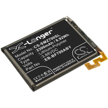 Samsung älypuhelinten Galaxy Z Flip / SM-F7000 yhteensopiva akku 2300mAh