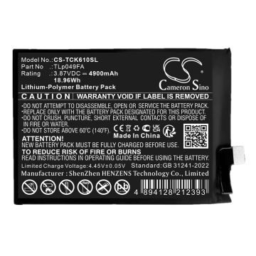 Sharp matkapuhelimen Aquos V7 Plus, SH-C06 yhteensopiva akku 4900mAh