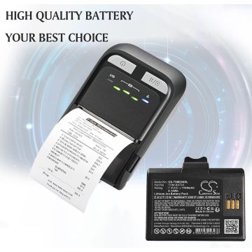 TSC TDM-20 yhteensopiva akku 1100mAh