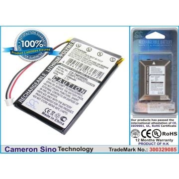 TomTom Pro 8000, akku 1250 mAh