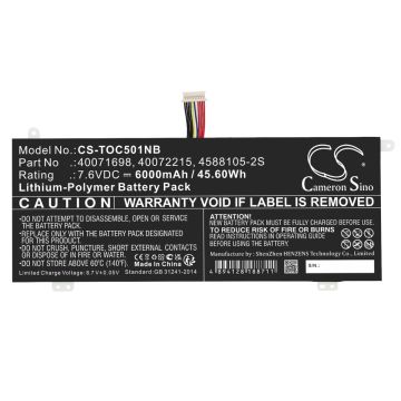 Toshiba Dynabook Satellite Pro C40 / C50 akku 6000 mAh