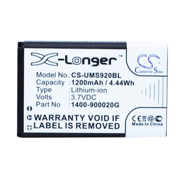Unitech MS920 akku 1200mAh