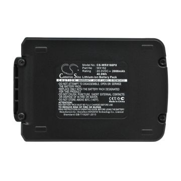 Worx sähkötyökalujen / porakoneiden WA3528 / WA3551.1 yhteensopiva akku 2000mAh