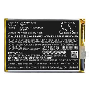 Redmi puhelimen 13 yhteensopiva akku 5000mAh