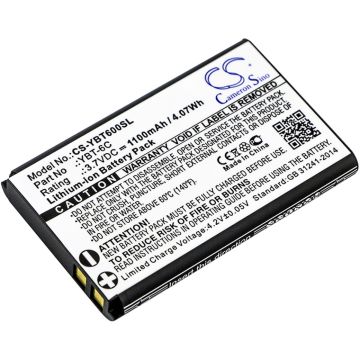 Kustomoitu akkupaketti YBT-6C akku 1100mAh
