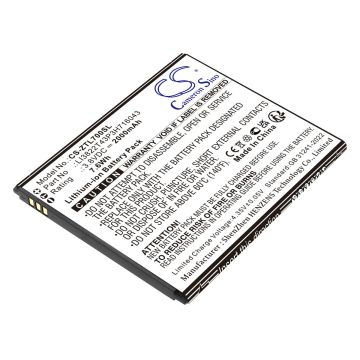ZTE matkapuhelimen Blade A30, Blade A320 yhteensopiva akku 2000mAh
