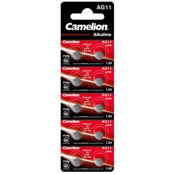 Camelion AG11, LR721, LR58, 162, SR721W, GP62A, 362 nappiparisto 10 kpl pakkaus