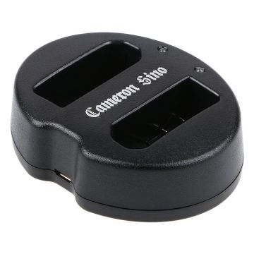 Nikon EN-EL14 / EN-EL14a yhteensopiva USB-akkulaturi kahdelle akulle