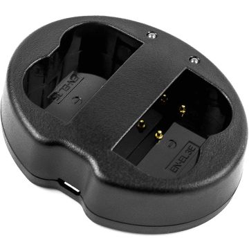 Nikon EN-EL3e yhteensopiva USB-akkulaturi kahdelle akulle