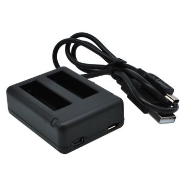 Gopro Hero 4 / 4 Black / 4 Silver micro USB laturi / virtalähde kahdelle akulle