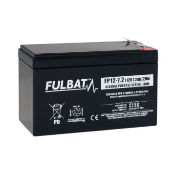 Fulbat FP12-7.2 12V 7,2 Ah lyijyhyytelö akku T1
