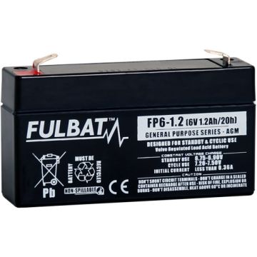 Fulbat FP6-1.2 6V 1,2 Ah lyijyhyytelö akku