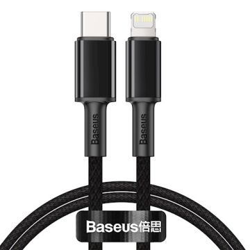 Baseus High Density USB-C - Lightning 20W PD Latauskaapeli 1m - Musta