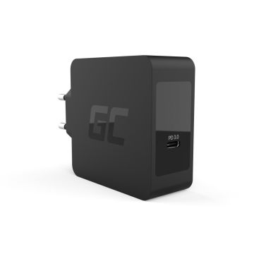 Green Cell Laturi USB-C 60W PD ja USB QC3.0 USB-C kaapelilla
