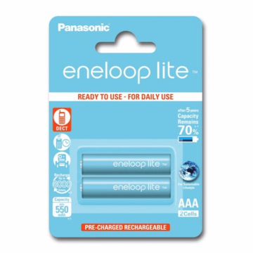 Panasonic Eneloop Lite R03/AAA 550mAh - 2 kpl