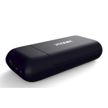 XTAR PB2S Kannettava laturi Li-Ion 18650 kennoille + Powerbank toiminto