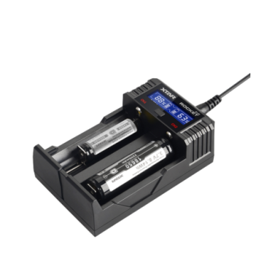 XTAR ROCKET SV2 Nopea 2 x 2.0 A akkuparistolaturi LCD näytöllä