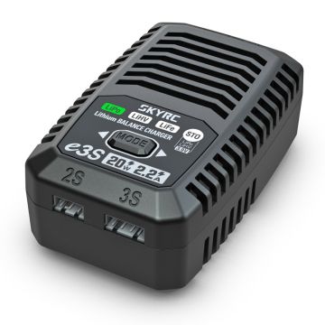SkyRC e3S tasapainottava laturi 2–3S LiPo, LiHV, LiFe – 20 W verkkovirtaan