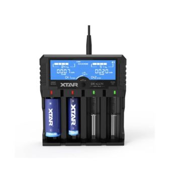 XTAR VP4 Plus Dragon - alykas Li-ion / Ni-MH akkulaturi ja testeri - 4 kennoa - LCD