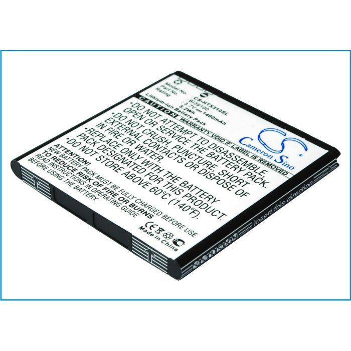 HTC Titan, Titan II, X310E, Sensation XL, X315E, Eternity, Bunyip, Bass, Runnymede, X315, X315b yhteensopiva akku - 1400mAh