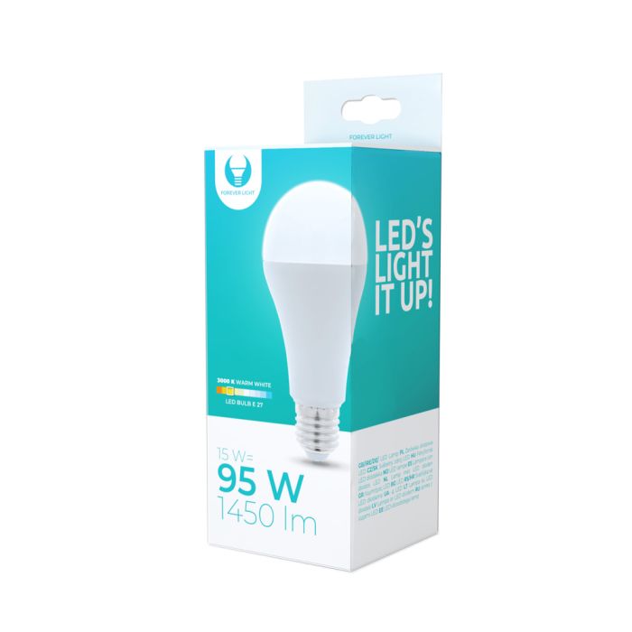 Forever Light LED Lamppu E27 15W 1450lm 3000K, lämmin valkoinen