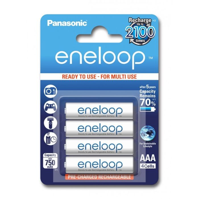 Panasonic Eneloop R03/AAA Akkuparisto 750mAh - 4 kpl Panasonic Eneloop R03/AAA Akkuparisto 750mAh - 4 kpl