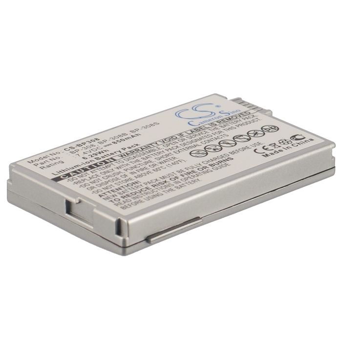 Canon BP-308, BP-308B, BP-308S  yhteensopiva akku 850 mAh