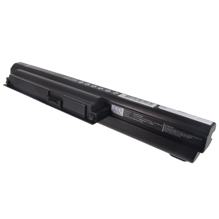 Sony VAIO VGP-BPS22 ja, VGP-BPL22 akku 6600 mAh - Musta