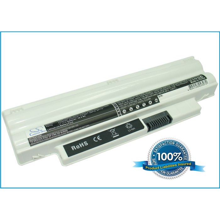 Dell Inspiron Mini 10 1012, Inspiron Mini 1012, Inspiron Mini 1018 akku 4400 mAh - Valkoinen Dell Inspiron Mini 10 1012, Inspiron Mini 1012, Inspiron Mini 1018 akku 4400 mAh - Valkoinen