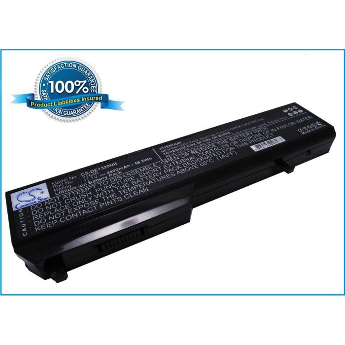 Dell Inspiron 1320, Inspiron 1320n akku 4400 mAh - Musta
