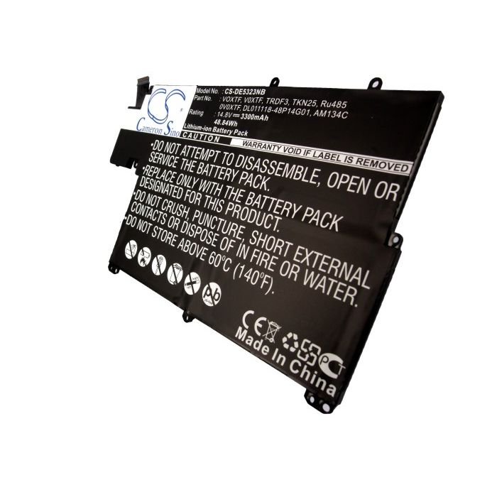 Dell Inspiron 5323, Inspiron 13z-5323 akku 49Wh mAh - Musta