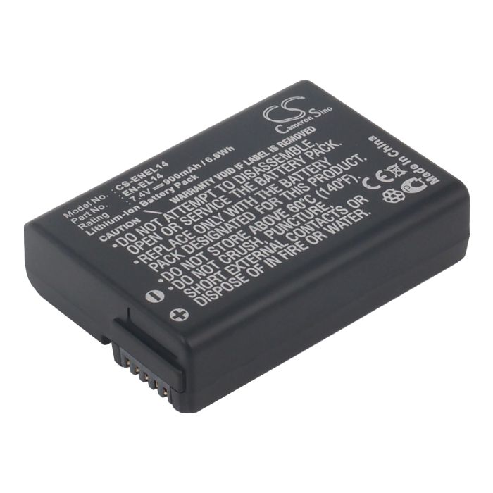 Nikon EN-EL14 akku - 900 mAh Nikon EN-EL14 akku - 900 mAh