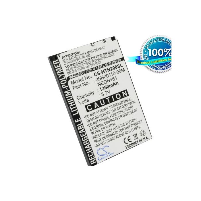 HTC Touch Dual 850, Touch Dual P5310, Neon 200, Neon 400 akku 1350 mAh