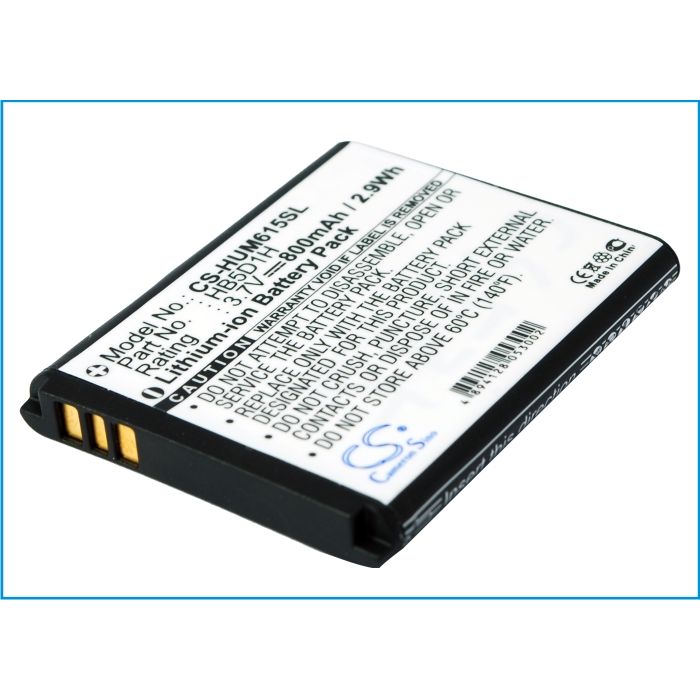 Huawei M615, Pillar M615, M635, Pinnacle 2 Akku 800 mAh