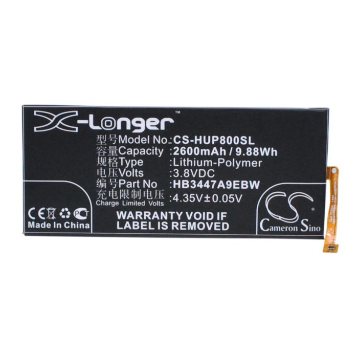 Huawei Ascend P8, P8 akku 2600 mAh