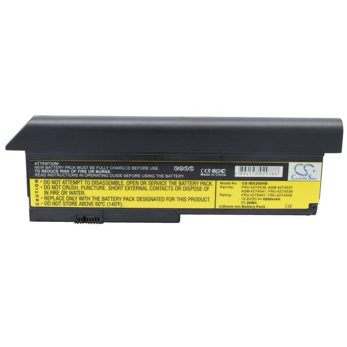 IBM ThinkPad X200 akku 6600 mAh