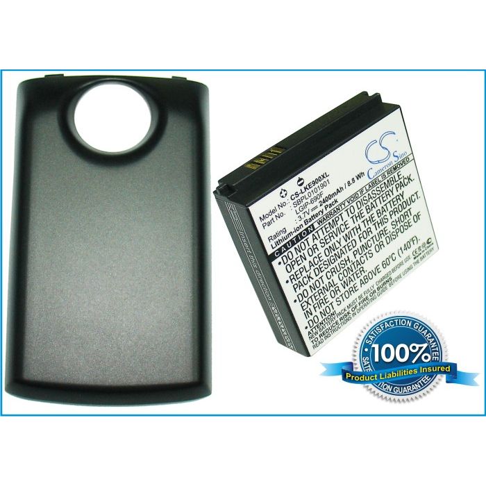 LG Optimus 7, E900 tehoakku erillisellä takakannella 2400 mAh