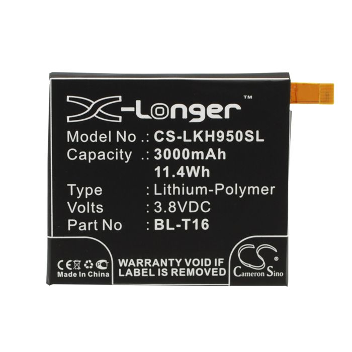 LG G Flex 2, H950, H955 akku 3000 mAh