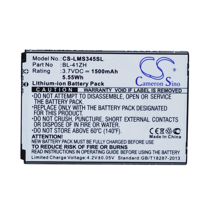 LG C40 Power, D213, D213N akku 1500 mAh LG C40 Power, D213, D213N akku 1500 mAh